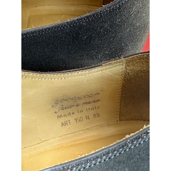 Sutor Mantellassi Mens 12 M Monkstrap Brown Calf Suede Shoes Goodyear Welt main image 4